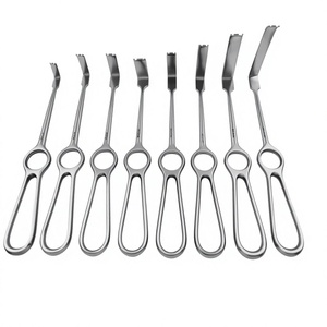 Juego de Retractores Quirúrgicos de 9 Piezas para Cirugía General, Kocher y Langenbeck, Puntas Cónicas de 21 cm, Instrumentos de Acero Inoxidable - Product Image 1