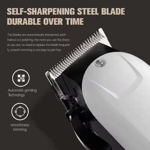 Tondeuse à cheveux électrique sans fil portable professionnelle pour hommes, machine de coupe de cheveux rechargeable, tondeuse à barbe - Product Image 4