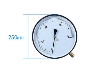 Manómetro Industrial de 1.6MPa con Esfera de 250mm, Manómetro Mecánico Analógico para Calderas - Product Image 5