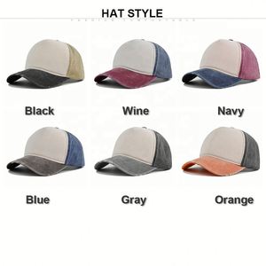 Casquette de baseball vintage délavée à visière souple, logo personnalisé, bord incurvé, chapeau unisexe tendance - Product Image 2