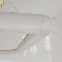 Lustre espagnol moderne en marbre d'albâtre naturel avec forme longue pour salon de thé et salle d'étude