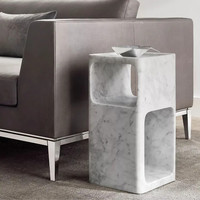 Table de sculpture italienne café thé socle en marbre socle présentoir table basse en marbre table d'appoint en pierre