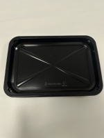 Barquette en plastique sous vide jetable, noire, épaisse, en matériaux de sécurité, pour steak, fruits de mer et plats préparés