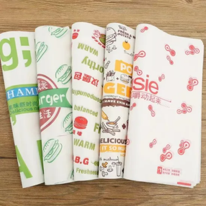 Impression de logo personnalisée, papier alimentaire écologique résistant à la graisse, biodégradable, pour hamburgers, sandwichs, barbecues, plateaux - Product Image 5