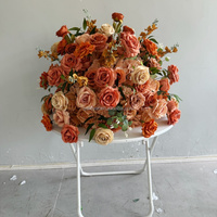 Boule de fleurs blanches de grande taille de qualité supérieure, couleurs d'automne, vente chaude, pour la décoration de table de mariage