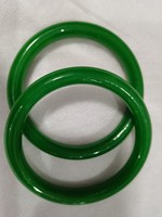Bracelet tendance en résine imitation jade, vert, rose, blanc, bleu, lisse, rond, minimaliste, décontracté, à porter au quotidien pour femmes et filles