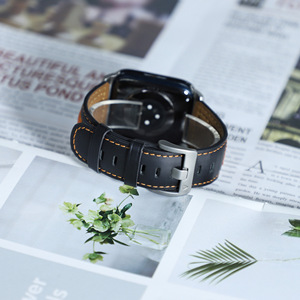 <span class=keywords><strong>Bracelet</strong></span> de <span class=keywords><strong>montre</strong></span> en <span class=keywords><strong>cuir</strong></span> véritable en acier inoxydable pour Apple Watch Series Ultra 9 8 7 6 <span class=keywords><strong>Bracelet</strong></span> de <span class=keywords><strong>montre</strong></span> en <span class=keywords><strong>cuir</strong></span> de luxe Vente en gros - Product Image 4