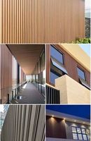 Revêtement extérieur en composite bois-plastique co-extrudé, panneaux muraux extérieurs en PVC WPC pour décoration extérieure