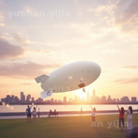 Nouveau Design 2026 Dirigeable Gonflable Étanche à l'Air, Télécommandé, pour Affichage Publicitaire Extérieur