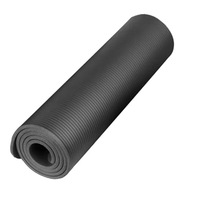Tapete de Yoga Rectangular de NBR de Alta Densidad, Ecológico, 185 cm, 10 mm, Antideslizante, Impermeable, Duradero, Antimicrobiano y Plegable