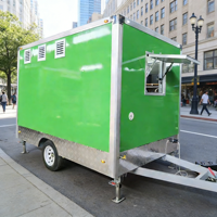 Mobiele keuken pizza koffie thee fruitsap pizza hamburger fastfoodwagen foodtrailer
