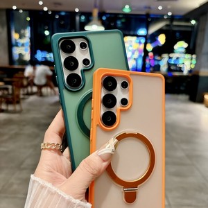 เคสโทรศัพท์แบบด้านพร้อมขาตั้งแม่เหล็กสำหรับ Samsung Galaxy S26 Plus และฝาหลังแบบใสสำหรับ iPhone 17 16 15 - Product Image 3
