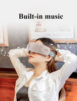Healthpal Oem Odm Royaume-Uni Un Meilleur Sommeil Graphène Chauffage Musique Vibrant De Luxe Pneumatique Eye Massager Avec Bluetooths