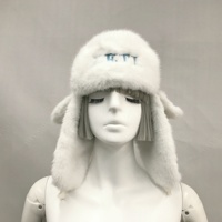 Gorro de Invierno Personalizado con Orejeras, Gorro de Esquí, Gorro de Lana Tipo Bomber, Gorro de Mujer con Pelo Sintético de Zorro, Gorro Grueso