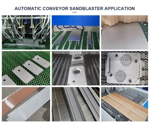 Cao sản lượng tự động phun cát máy băng tải vành đai phương tiện truyền thông nổ máy cho nhựa/Gỗ/Thủy tinh/Kim loại - Product Image 6