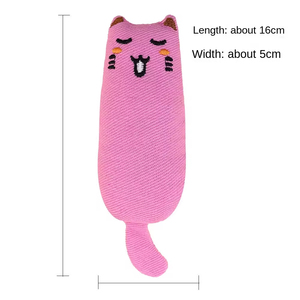 Cute <b>Interactive</b> Eco-Friendly Anxiety Relief Medium Chewable Catnip Plush <b>Toy</b> Solid Pattern for <b>Cats</b>-Polyester Material - Product Image 4