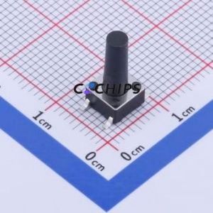 K2-1102SP-T4SC-04 Tactile Switch SMD-4P,6x6mm Switch 2.5N Vertical Mount 6mm 6mm - Product Image 1