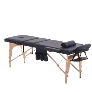 Gran oferta, cama de masaje de belleza plegable portátil, mesa de masaje de spa de alta calidad