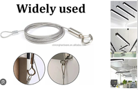 Kits de suspension de lumière suspendue en acier inoxydable de sécurité personnalisés en usine pince à câble avec raccords