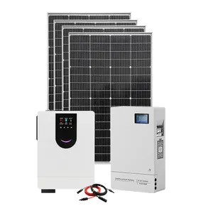 Quạt năng lượng mặt trời với bảng điều khiển và pin lithium cho hệ thống 12V 220ah năng lượng lưu trữ 400ah 48V pin năng lượng mặt trời