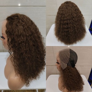 Parrucca Bob Corta Taglio Pixie Ricci Jerry Economica con Frontale in Pizzo 4*4, Capelli Umani Vergini Europei Colore Naturale per <span class=keywords><strong>Donna</strong></span> - Product Image 6