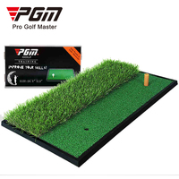 Tapis de golf miniature bicolore 30x60cm en EVA et caoutchouc pour simulateur de conduite, modèle PGM Golf DJD005