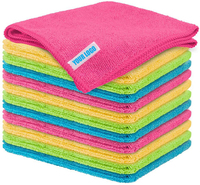 Customized Logo Microfiber Warp Knitted Super Absorbent Quick-Dry Car & Kitchen Cleaning Towel
