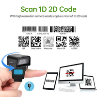 Vente chaude mini scanner de poche lecteur de codes à barres sans fil 2D portable expédition code à barres utilisation du code QR