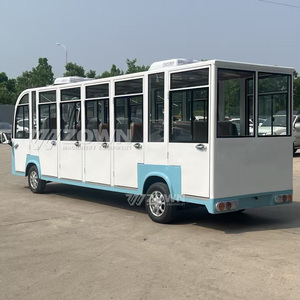 รถบัสไฟฟ้าท่องเที่ยวแบบเปิดประทุน 8-23 ที่นั่ง ได้รับการรับรองมาตรฐาน CE ใช้พลังงานแบตเตอรี่ - Product Image 3