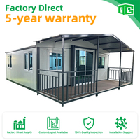 Maison Mobile de Luxe 40ft à Assembler, Grandes Maisons Modulaires Pliables et Extensibles de Type Conteneur
