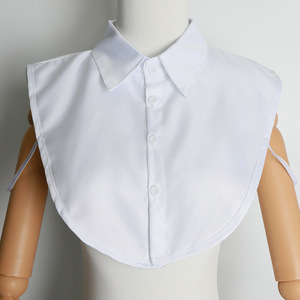 Chemise blanche de style nouveau avec faux col, col décoratif pour femme automne-hiver, col de chemise professionnel OL - Product Image 1