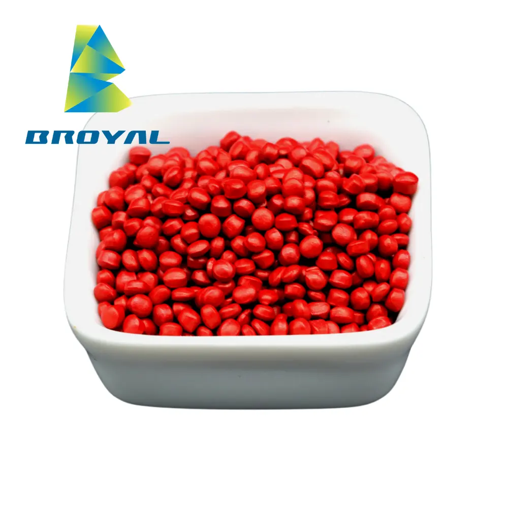 Broyal ABS PLA Pellets PP HDPE Granules Plastic Color White Black Masterbatch Particles