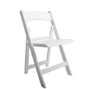 <span class=keywords><strong>เก้าอี้</strong></span>พับพลาสติกบุนวมสีขาวสำหรับกลางแจ้งพร้อมที่นั่งด้านหลัง<span class=keywords><strong>เก้าอี้</strong></span>สำหรับงานแต่งงานแบบอเมริกัน - Product Image 1