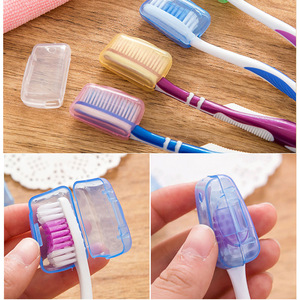 <b>Toothbrush</b> <b>Head</b> Cover Portable Protective Case For Travel And Home Use PP Material Disposable Hygienic Antibacterial Single Pack - Product Image 4