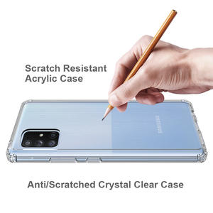 Cover posteriore in TPU acrilico trasparente con cristallo per Samsung <span class=keywords><strong>Galaxy</strong></span> M51 M52 <span class=keywords><strong>A73</strong></span> A14 A55 - Product Image 4
