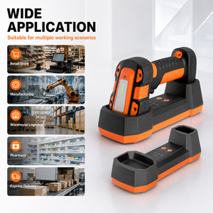 Escáner Industrial Inalámbrico 1D 2D 2.4G, Lector de Códigos QR y de Barras, Alcance de 80m, IP65, 3400mAh, con Base de Carga - Product Image 4