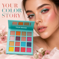 Palette d'ombres à paupières colorées longue tenue en gros pour un look naturel avec service de marque privée personnalisée