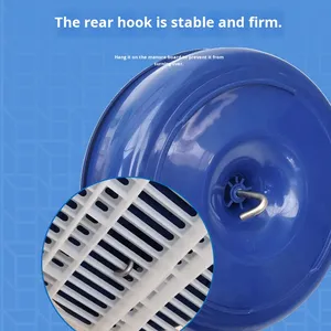 5-vakken ronde kunststof kraam- en voederbak voor biggen op de varkenshouderij - Product Image 4