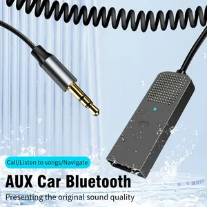 Récepteur audio <span class=keywords><strong>Bluetooth</strong></span> 5.4 sans fil, dongle <span class=keywords><strong>USB</strong></span> vers prise jack 3,5 mm, kit mains libres pour voiture, récepteur audio pour voiture BT avec micro - Product Image 2
