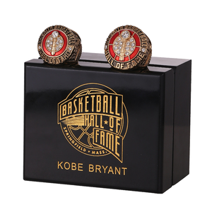 NB A2020 Hall of Fame Corbitt Memorial Basketball Champion Ring Joyería chapada en oro para hombre Conjunto <span class=keywords><strong>de</strong></span> 2 piezas para aniversario - Product Image 6