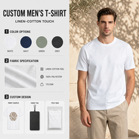 T-shirt col rond pour homme en gros, 100 % polyester 170 GSM, tricot texturé personnalisé, décontracté, été, usage quotidien et travail