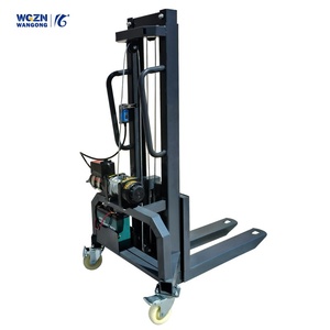 WGZN Mini Cargo Elevator Forklift Kecil 550kg Manual Stacker Crane Lift - Product Image 1
