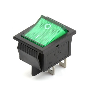 Kcd4 màu xanh lá cây Rocker chuyển 250VAC 16A 20A Rocker chuyển 4pin 2 vị trí ON-OFF thuyền Rocker chuyển đổi - Product Image 1
