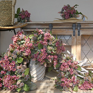 Ramo de Hortensias Artificiales Yihua Floral Art, Flor de Seda de 30 cm, Decoración para Bodas y Hogar - Product Image 4