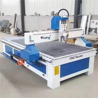 Routeur CNC 1325 1300x2500 Machine à tête unique Contrôle NC Studio Moteur de broche à refroidissement par eau 3,5 kW PLC 3 axes Prix à vendre