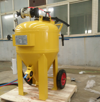 Sablageur compact polyvalent sans poussière, nettoyage industriel de la corrosion et finition des surfaces