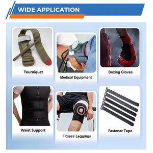 Dapat digunakan kembali dapat disesuaikan sisi sama perekat kait & <span class=keywords><strong>Loop</strong></span> pengikat kawat gratis potongan panjang tali manajemen pita - Product Image 2