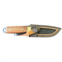 Couteau à lame fixe en acier composite Sanmai à trois couches haute résistance Bangduoli, manche en bois, multi-outils DIY, survie en plein air, OEM