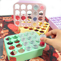 Étagère de rangement et d'organisation pour peinture au diamant avec 20 emplacements pour pots, pratique pour organiser les pots de peinture au diamant