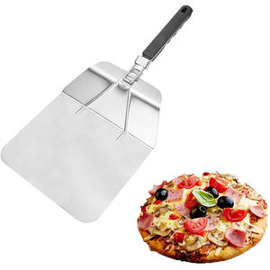 Easy Storage – pelle <span class=keywords><strong>à</strong></span> <span class=keywords><strong>Pizza</strong></span> en acier inoxydable 430 avec poignée pliante en PP + TPR. Meilleur vendeur sur <span class=keywords><strong>amazon</strong></span> pour 2023 - Product Image 1